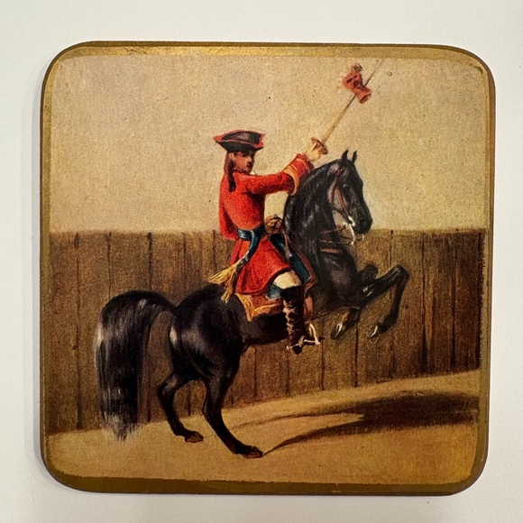 Vintage Pimpernel Equestrian Themed Coasters Set - Picture 4 of 8